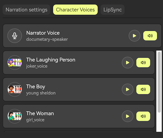 Role and Voice Assignment