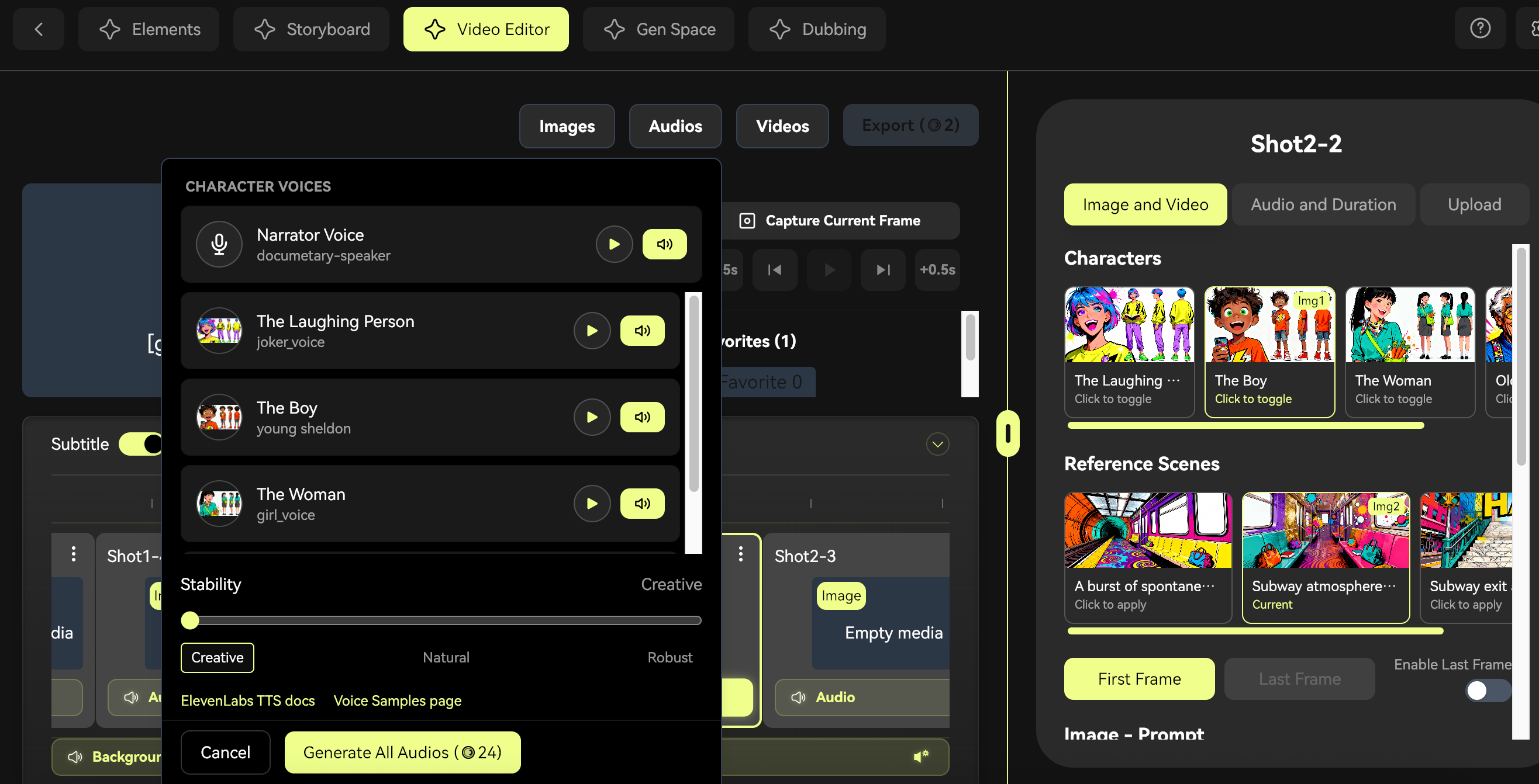 Editor Voice Generation
