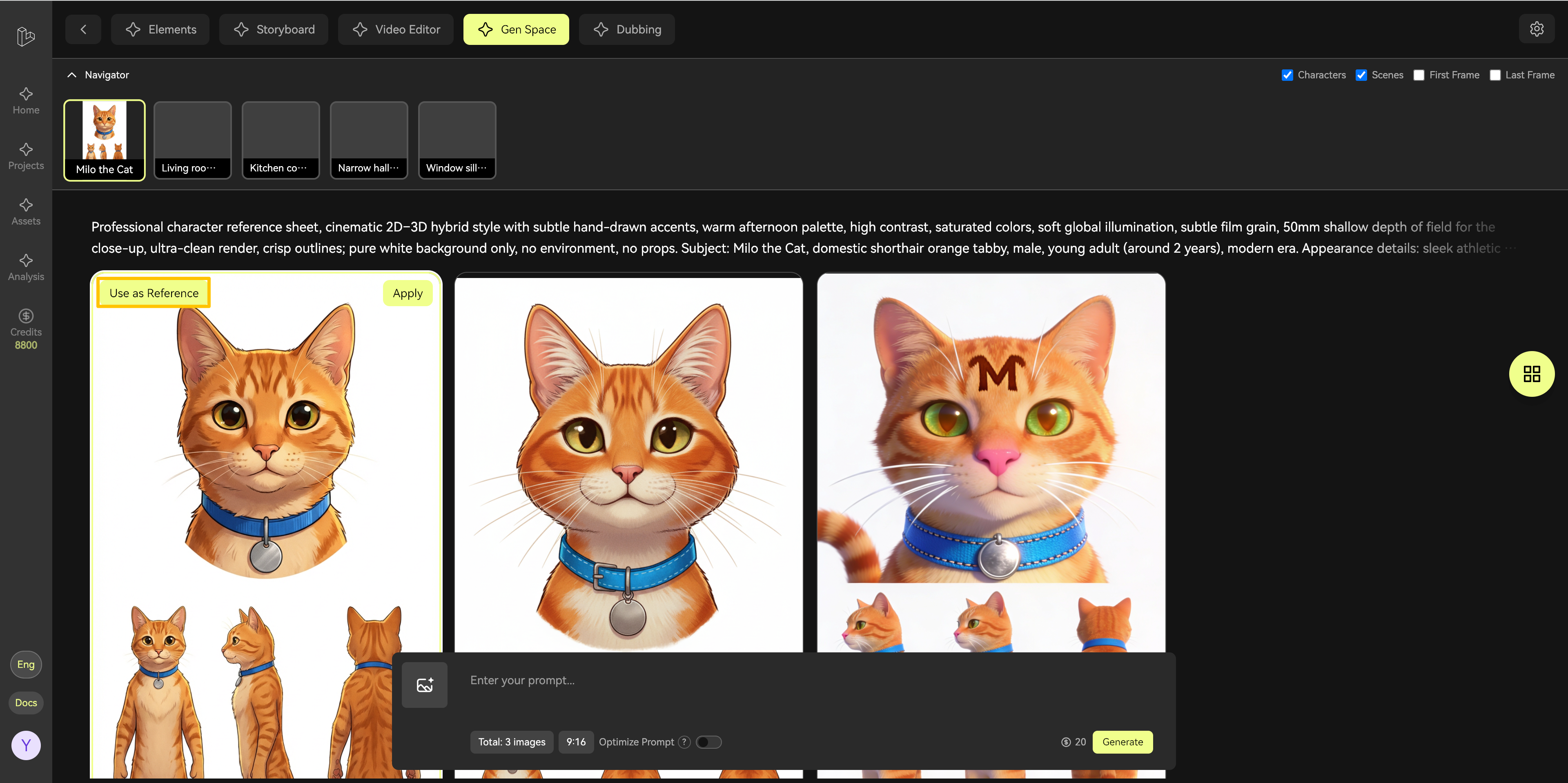 Reference Image Action